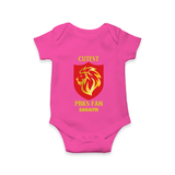 Cutest PBKS Fan - Bring Home The Stadium Vibe With Our Customized IPL Special Romper For Babies With Name - HOT PINK - 0 - 3 Months Old (Chest 16")