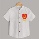 Cutest PBKS Fan - Bring Home The Stadium Vibe With Our Customized IPL Special Shirt For Kids With Name - WHITE - 0 - 6 Months Old (Chest 23")