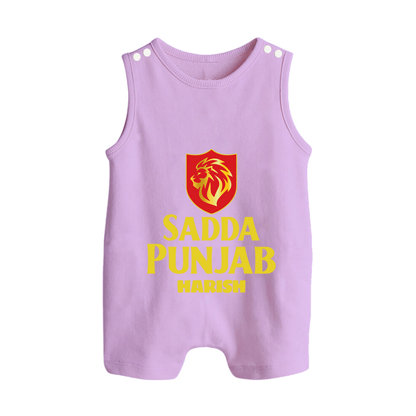 Sadda Punjab - Bring Home The Stadium Vibe With Our Customized IPL Special Romper Suit For Babies With Name - LILAC - 0 - 5 Months Old (Chest 18")