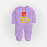 Sadda Punjab - Bring Home The Stadium Vibe With Our Customized IPL Special Sleep Suit For Babies With Name - LILAC - New Born (Chest 7.5")