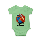 Future Match Winner Baby Romper – Personalized Cricket Outfit - GREEN - New Born (Chest 14")