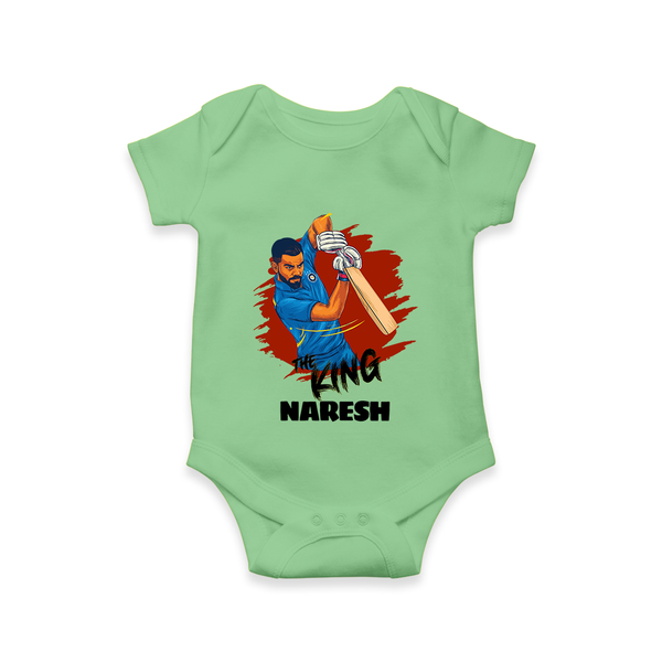 Future Match Winner Baby Romper – Personalized Cricket Outfit - GREEN - New Born (Chest 14")