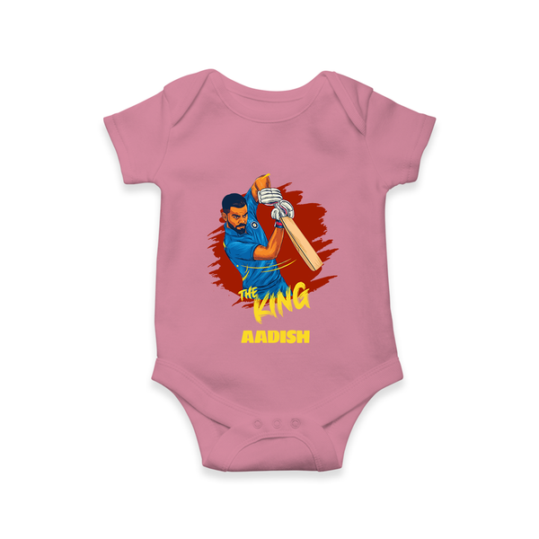 The King - Turn Every IPL Moment Into A Style Statement With Our Customized IPL-Themed Romper For Babies With Name - ONION - 0 - 3 Months Old (Chest 16")