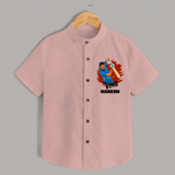 Future Match Winner SHIRT – Personalized Cricket Outfit - PEACH - 0 - 6 Months Old (Chest 23")