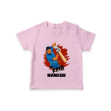 Future Match Winner TSHIRT – Personalized Cricket Outfit - BABY PINK - 0-5 Months Old (Chest 17")