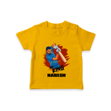 Future Match Winner TSHIRT – Personalized Cricket Outfit - CHROME YELLOW - 0-5 Months Old (Chest 17")