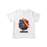 Future Match Winner TSHIRT – Personalized Cricket Outfit - WHITE - 0-5 Months Old (Chest 17")