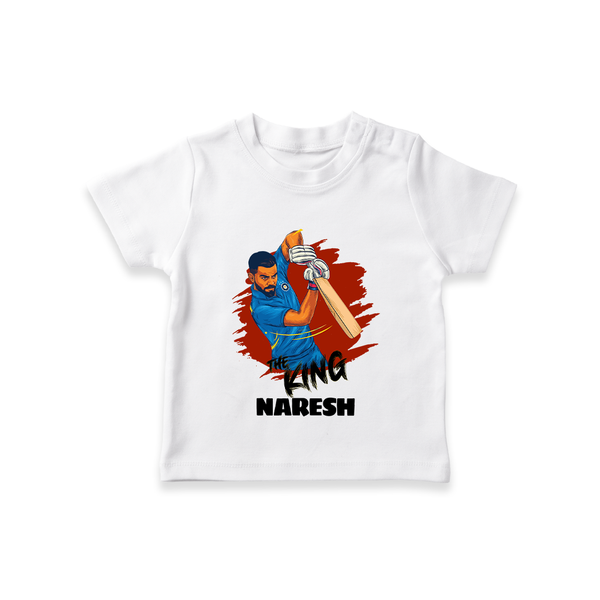 Future Match Winner TSHIRT – Personalized Cricket Outfit - WHITE - 0-5 Months Old (Chest 17")