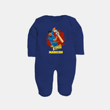 Future Match Winner FULL BODY SUIT – Personalized Cricket Outfit - NAVY BLUE - New Born (Chest 7.5")