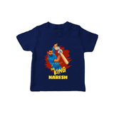 Future Match Winner TSHIRT – Personalized Cricket Outfit - NAVY BLUE - 0-5 Months Old (Chest 17")