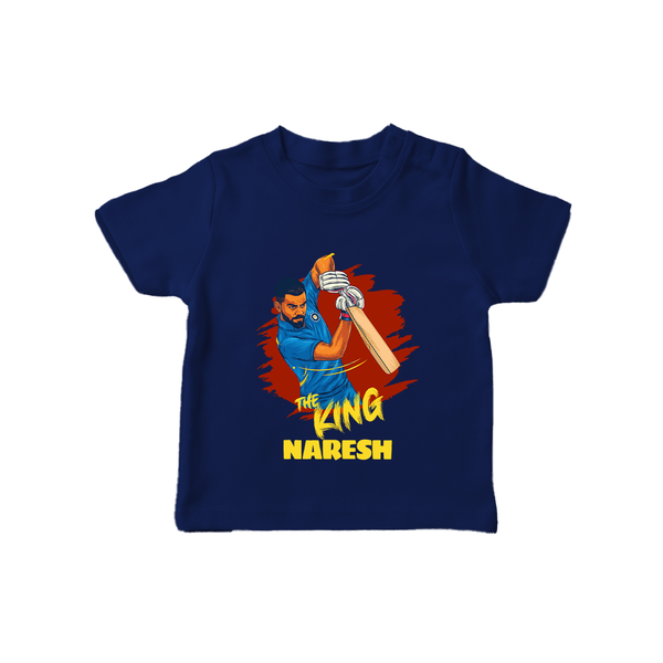 Future Match Winner TSHIRT – Personalized Cricket Outfit - NAVY BLUE - 0-5 Months Old (Chest 17")