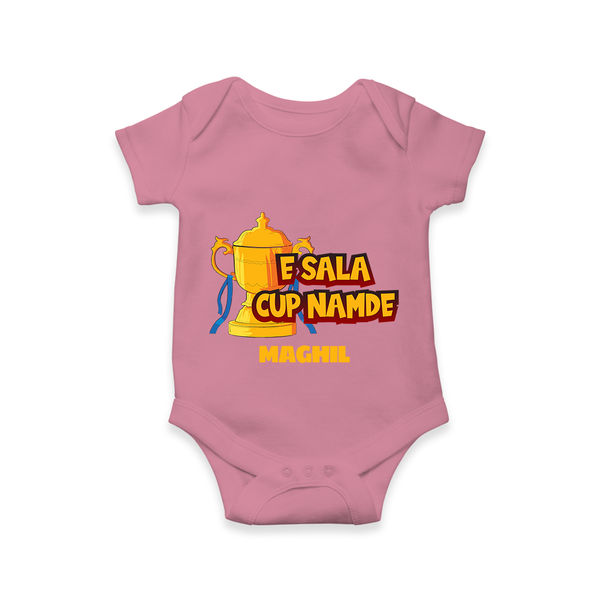 E Sala Cup Namde - Turn Every IPL Moment Into A Style Statement With Our Customized IPL-Themed Romper For Babies With Name - ONION - 0 - 3 Months Old (Chest 16")