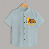 E Sala Cup Namde - Turn Every IPL Moment Into A Style Statement With Our Customized IPL-Themed Shirt For Kids With Name - ARCTIC BLUE - 0 - 6 Months Old (Chest 23")