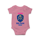 Cutest RR Fan - Make Every Match Day Special With Our Customized IPL-Themed Romper For Babies With Name - ONION - 0 - 3 Months Old (Chest 16")