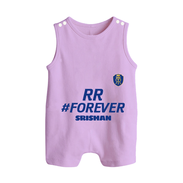 RR #Forever - Make Every Match Day Special With Our Customized IPL-Themed Romper Suit For Babies With Name - LILAC - 0 - 5 Months Old (Chest 18")