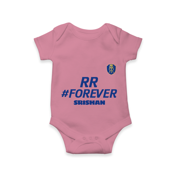 RR #Forever - Make Every Match Day Special With Our Customized IPL-Themed Romper For Babies With Name - ONION - 0 - 3 Months Old (Chest 16")