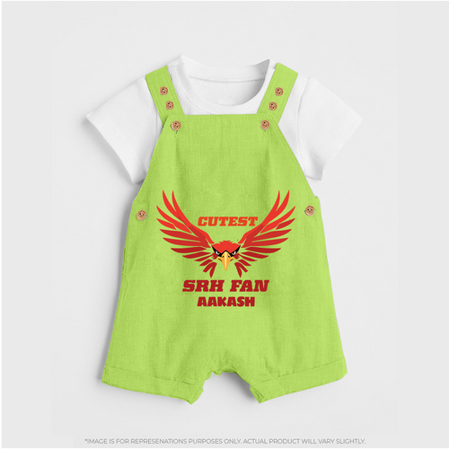 Cutest SRH Fan - Make Every Match Day Special With Our Customized IPL-Themed Dungaree For Kids With Name