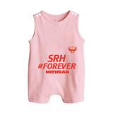 SRH #Forever - Make Every Match Day Special With Our Customized IPL-Themed Romper Suit For Babies With Name - BABY PINK - 0 - 5 Months Old (Chest 18")