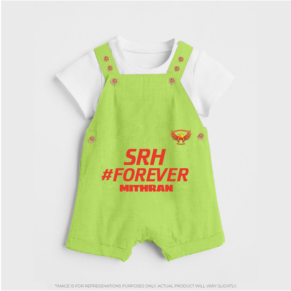 SRH #Forever - Make Every Match Day Special With Our Customized IPL-Themed Dungaree For Kids With Name - GREEN - 0 - 5 Months Old (Chest 18")