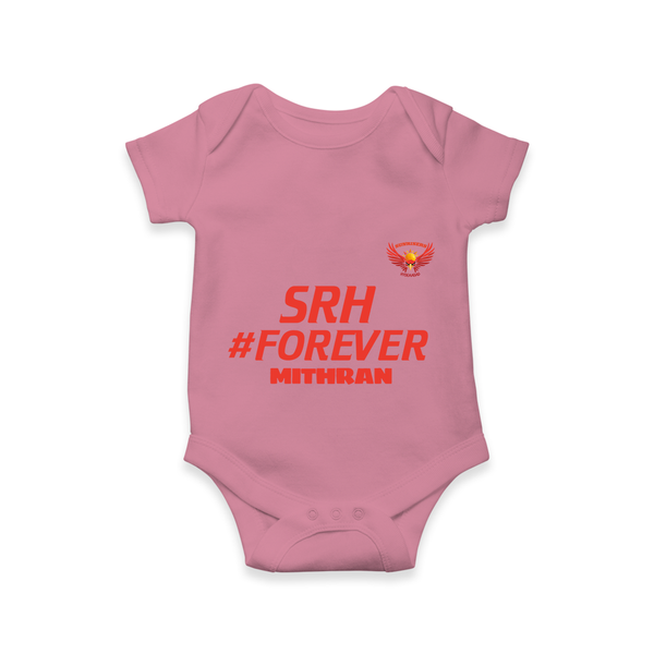 SRH #Forever - Make Every Match Day Special With Our Customized IPL-Themed Romper For Babies With Name - ONION - 0 - 3 Months Old (Chest 16")