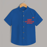 SRH #Forever - Make Every Match Day Special With Our Customized IPL-Themed Shirt For Kids With Name - COBALT BLUE - 0 - 6 Months Old (Chest 23")
