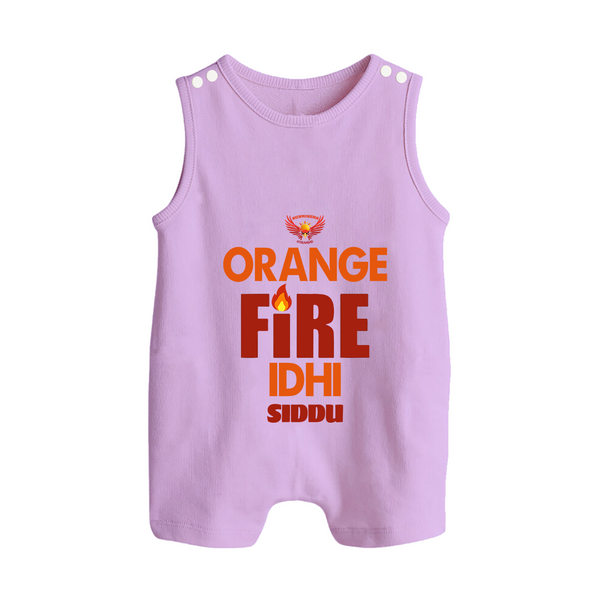 Orange Fire Idhi - Make Every Match Day Special With Our Customized IPL-Themed Romper Suit For Babies With Name - LILAC - 0 - 5 Months Old (Chest 18")