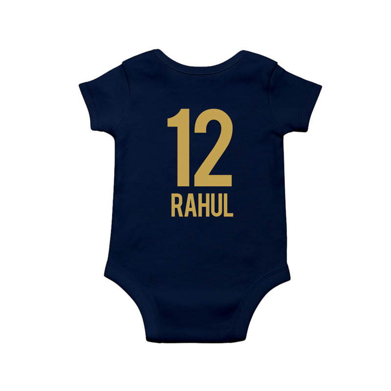 GT IPL  Jersey Inspired Romper - Customized IPL-Themed Romper For Babies With Baby Name