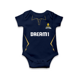 GT IPL  Jersey Inspired Romper - Customized IPL-Themed Romper For Babies With Baby Name
