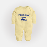 Yellow Vibes Forever FULL BODY SUIT – Fan Edition - PASTEL YELLOW - New Born (Chest 7.5")
