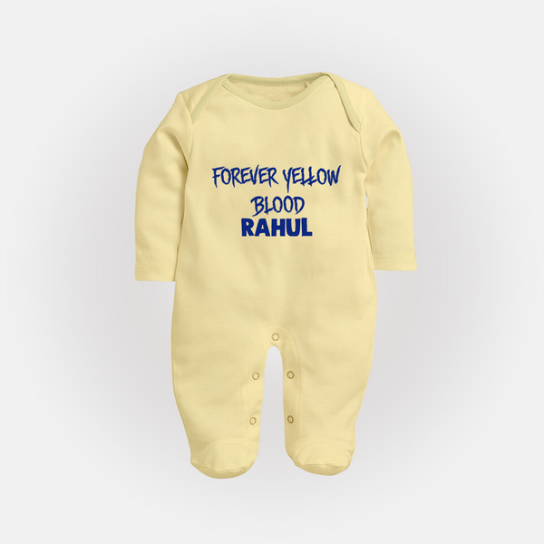 Yellow Vibes Forever FULL BODY SUIT – Fan Edition - PASTEL YELLOW - New Born (Chest 7.5")