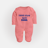 Yellow Vibes Forever FULL BODY SUIT – Fan Edition - PEACH - New Born (Chest 7.5")