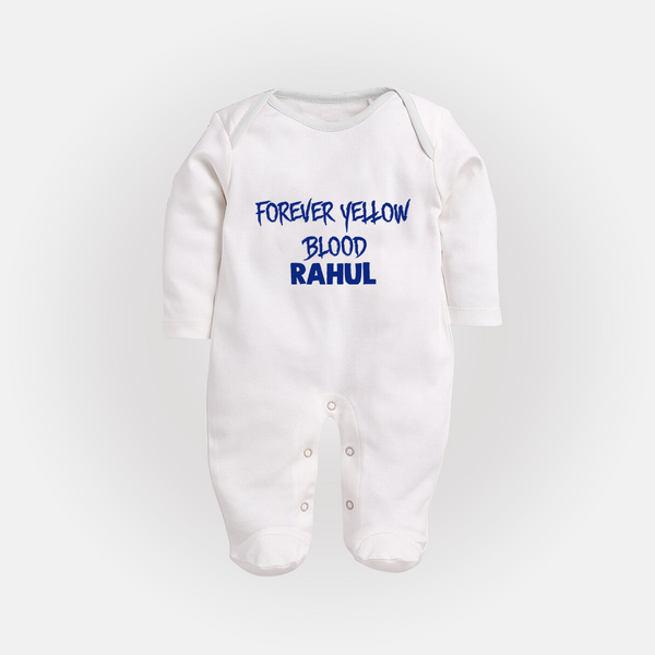 Yellow Vibes Forever FULL BODY SUIT – Fan Edition - WHITE - New Born (Chest 7.5")
