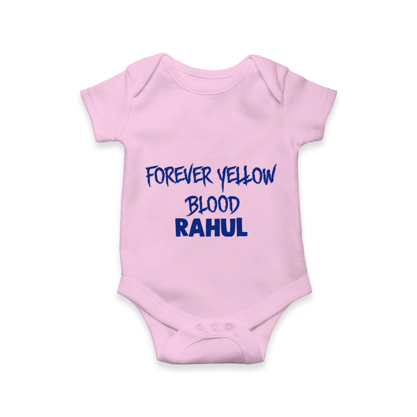 Yellow Vibes Forever Baby Romper – Fan Edition - BABY PINK - New Born (Chest 14")