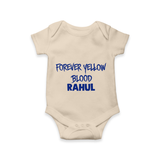 Yellow Vibes Forever Baby Romper – Fan Edition - IVORY - New Born (Chest 14")
