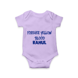 Yellow Vibes Forever Baby Romper – Fan Edition - LILAC - New Born (Chest 14")