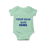 Yellow Vibes Forever Baby Romper – Fan Edition - MINT GREEN - New Born (Chest 14")