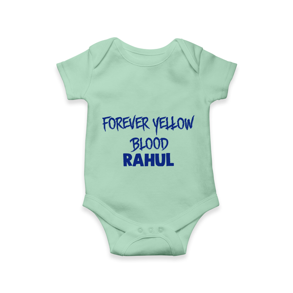 Yellow Vibes Forever Baby Romper – Fan Edition - MINT GREEN - New Born (Chest 14")