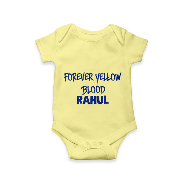 Yellow Vibes Forever Baby Romper – Fan Edition - PASTEL YELLOW - New Born (Chest 14")