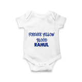 Yellow Vibes Forever Baby Romper – Fan Edition - WHITE - New Born (Chest 14")