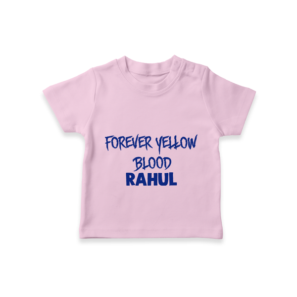 Yellow Vibes Forever TSHIRT – Fan Edition - BABY PINK - 0-5 Months Old (Chest 17")