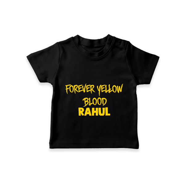 Yellow Vibes Forever TSHIRT – Fan Edition - BLACK - 0-5 Months Old (Chest 17")
