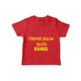 Yellow Vibes Forever TSHIRT – Fan Edition - RED - 0-5 Months Old (Chest 17")