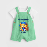 Little Champ of Yellow Army DUNGAREE - GREEN - 0 - 5 Months Old (Chest 18")