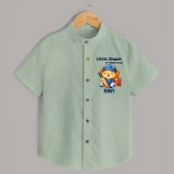 Little Champ of Yellow Army SHIRT - MINT GREEN - 0 - 6 Months Old (Chest 23")
