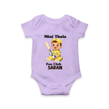 Little Captain Baby Romper – Cricket Fan Outfit - LILAC - New Born (Chest 14")