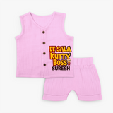 Kutty Boss jabla – Fun Cricket Style - BABY PINK - 0 - 3 Months Old (Chest 9.8")