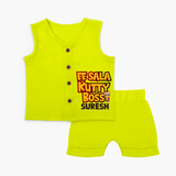 Kutty Boss jabla – Fun Cricket Style - LIME GREEN - 0 - 3 Months Old (Chest 9.8")