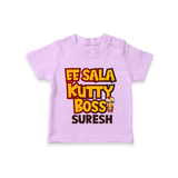 Kutty Boss TSHIRT – Fun Cricket Style - LILAC - 0-5 Months Old (Chest 17")