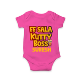 Kutty Boss Baby Romper – Fun Cricket Style - HOT PINK - New Born (Chest 14")