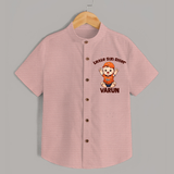 Orange Rising Star SHIRT – Personalized Cricket Outfit - PEACH - 0 - 6 Months Old (Chest 23")